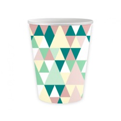 Party Green Joy Colorful paper cup 6 pcs 250 ml