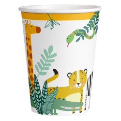 Animals Get Wild Wilderness paper cup 8 pcs 250 ml