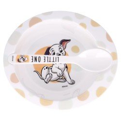 Disney 101 Dalmatians baby micro bowl + spoon set