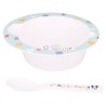 Disney Mickey  baby micro deep plate + spoon set