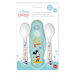 Disney Mickey  baby travel cutlery set