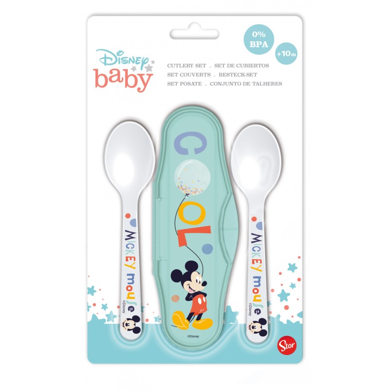 Ensemble de couverts de voyage Disney Mickey Baby