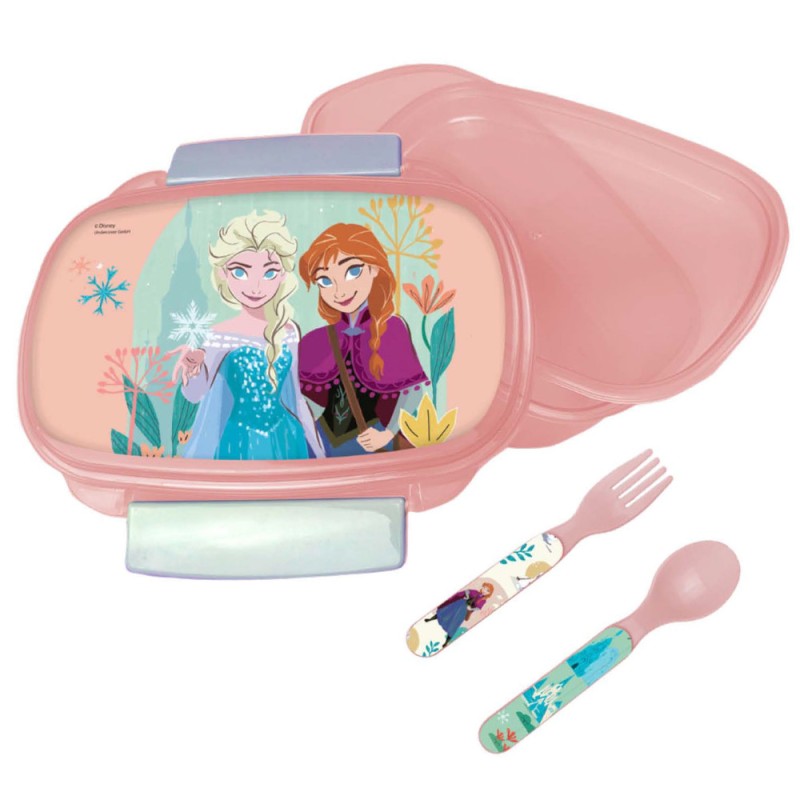 Disney Frozen Together sandwich box + cutlery set