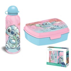 Disney Lilo and Stitch Cheeky sandwich box + aluminum bottle set