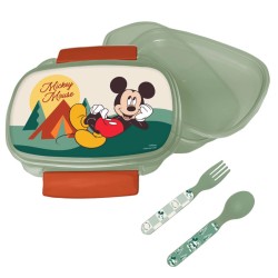 Coffret à sandwich et couverts Disney Mickey Nature