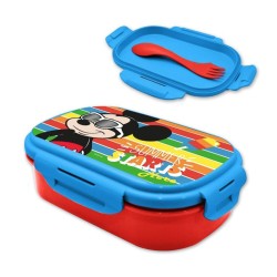 Coffret à lunch + couverts Disney Mickey Starts