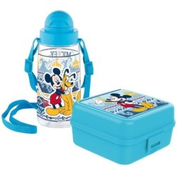 Coffret à sandwich Disney Mickey + bouteille en plastique