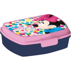 Boîte à sandwich en plastique amusante à pois Disney Minnie