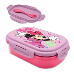 Disney Minnie  Happy Sandwich Box + Cutlery Set