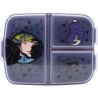 Wednesday Nevermore Academy compartmentalized lunch box, sandwich box