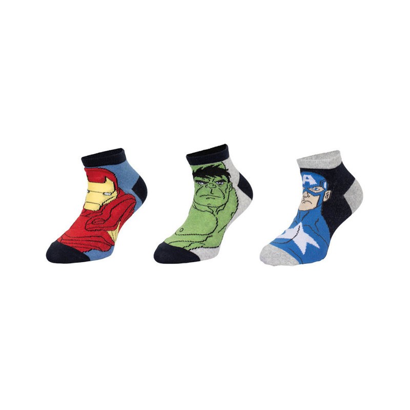 Avengers children's no show socks 27/30