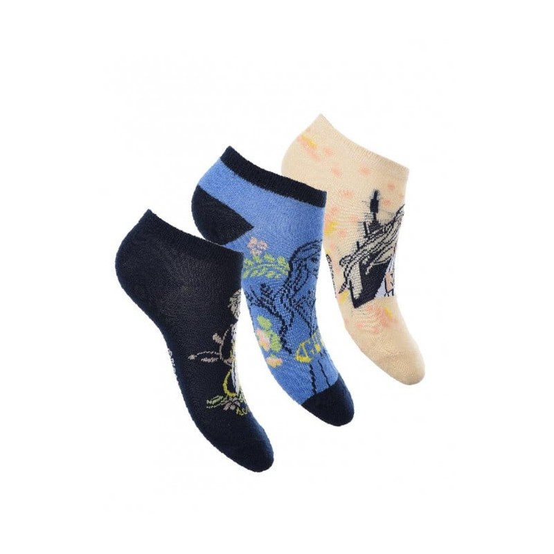 Disney Frozen children's sneaker socks 31/34