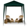 Commercial event pavilion tent green 2x2