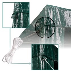 Commercial event pavilion tent green 2x2