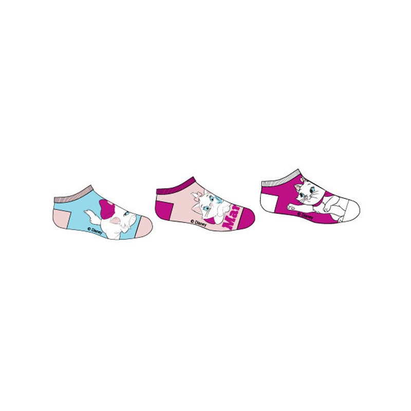 Disney Marie Paradise kids no-show socks 23/26