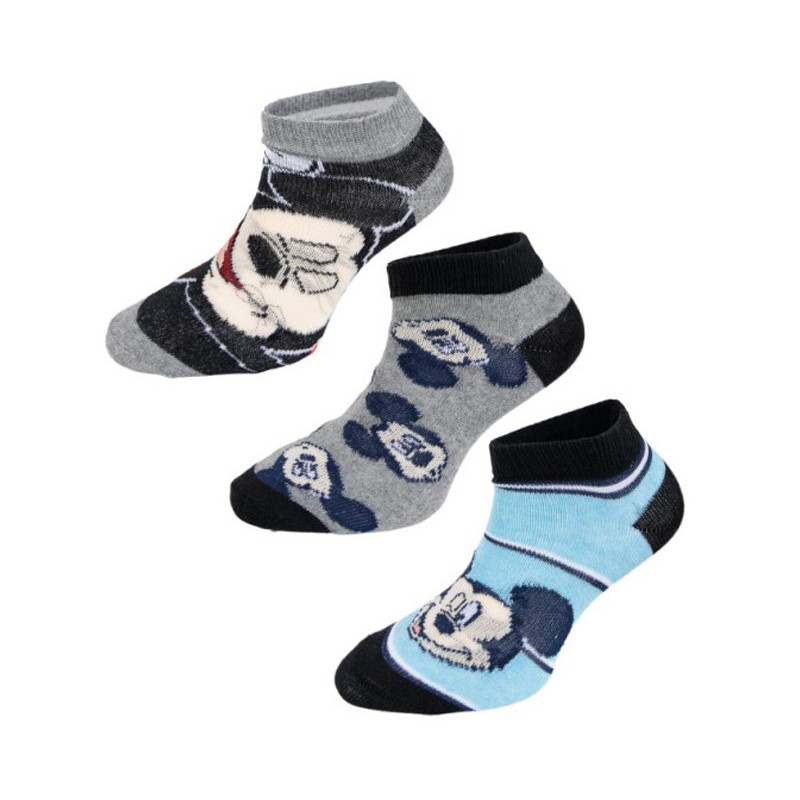 Disney Mickey  kids' no-show socks 31/34