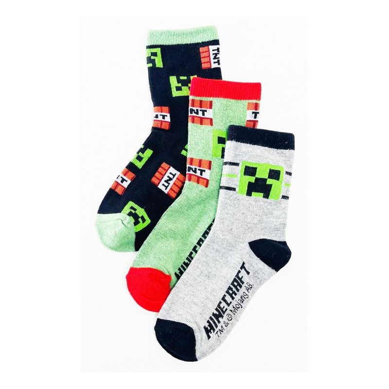 Minecraft Danger kids socks 27/30