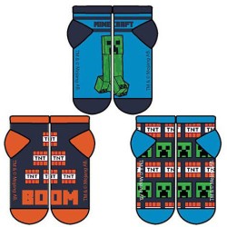 Minecraft children's no-show socks 23/26