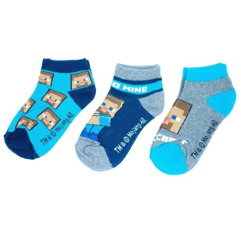 Chaussettes baskets pour enfants Minecraft 31/34