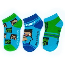 Minecraft kids' no-show socks 35/38