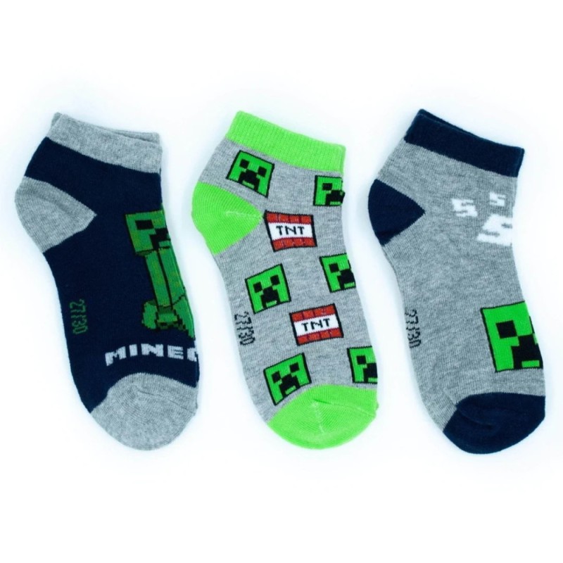 Minecraft kids no-show socks 35/38