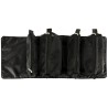 Sac à cosmétiques de voyage pliable amovible rétractable 4 en 1 grande capacité portable noir