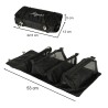 Sac à cosmétiques de voyage pliable amovible rétractable 4 en 1 grande capacité portable noir