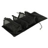 Sac à cosmétiques de voyage pliable amovible rétractable 4 en 1 grande capacité portable noir