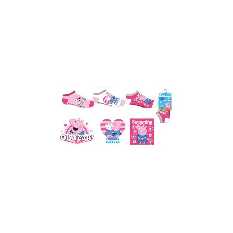 Peppa Pig children's low cut socks 31/34