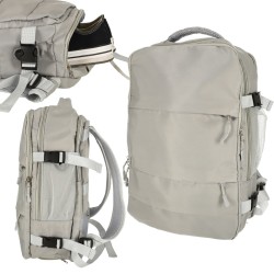 Sac à dos de voyage d'avion câble USB étanche 45x16x28cm gris

