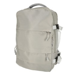 Sac à dos de voyage d'avion câble USB étanche 45x16x28cm gris

