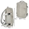 Sac à dos de voyage d'avion câble USB étanche 45x16x28cm gris
