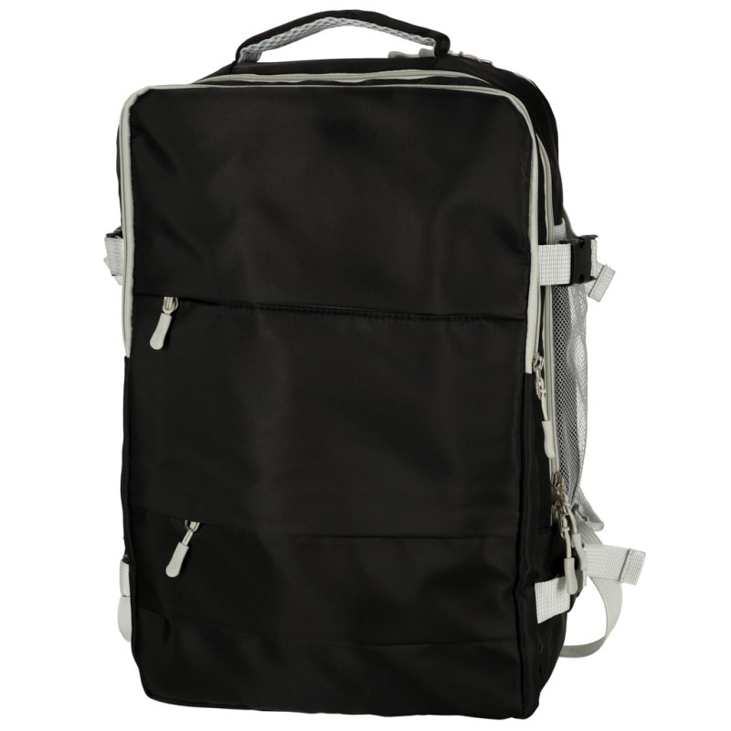 Sac à dos de voyage d'avion câble USB étanche 45x16x28cm noir
