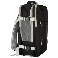 Sac à dos de voyage d'avion câble USB étanche 45x16x28cm noir
