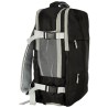 Sac à dos de voyage d'avion câble USB étanche 45x16x28cm noir
