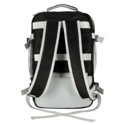 Sac à dos de voyage d'avion câble USB étanche 45x16x28cm noir

