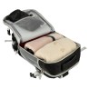 Sac à dos de voyage d'avion câble USB étanche 45x16x28cm noir
