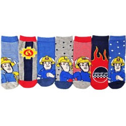 Lot de 7 paires de chaussettes pour enfants Sam le pompier 23/26