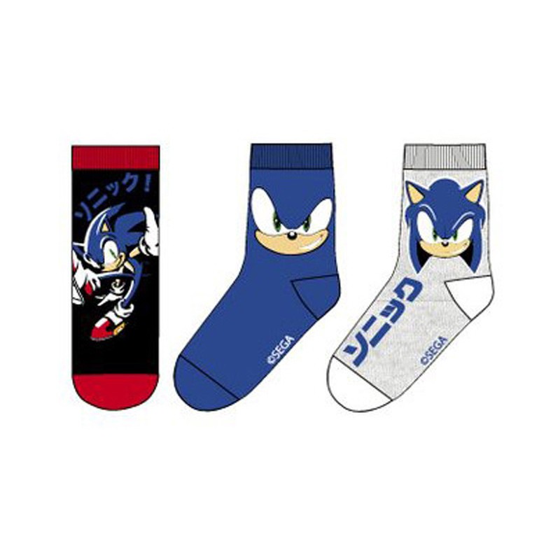 Sonic the Hedgehog Sonic the Hedgehog Kids Socks 27/30