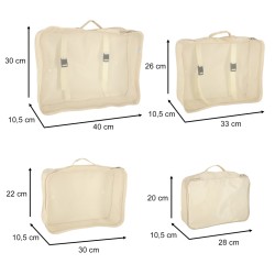 Organisateurs de valises ensemble de voyage 8 pièces accessoires de rangement de vêtements sacs imperméables chaussure de maquil