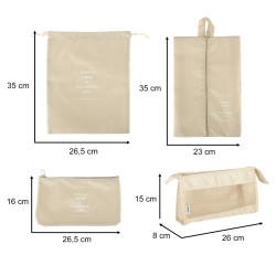 Organisateurs de valises ensemble de voyage 8 pièces accessoires de rangement de vêtements sacs imperméables chaussure de maquil