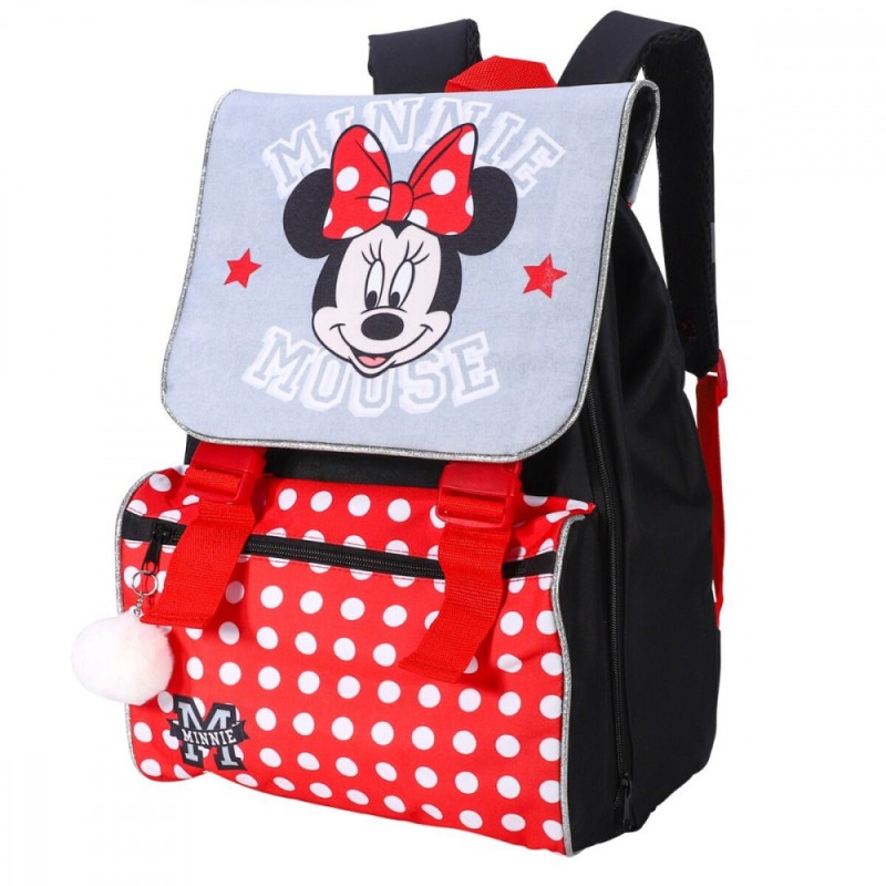 Disney Minnie  school bag, bag with Pompon, 42 cm