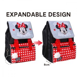 Disney Minnie  school bag, bag with Pompon, 42 cm