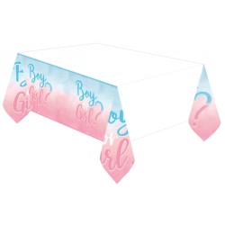 Boy or Girl The Big Reveal paper tablecloth 120x180 cm