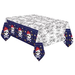 Nappe en papier Carte des pirates 120x180 cm