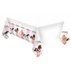 Nappe plastique Cheval Belle 120x180 cm