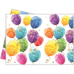 Nappe en plastique scintillante Balloon 120x180 cm