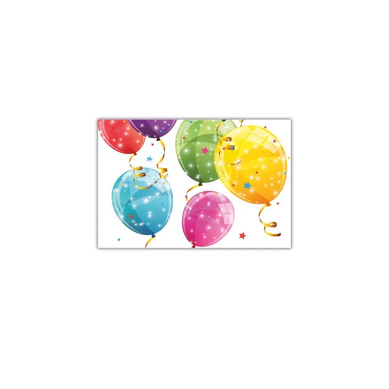 Nappe en papier scintillant Balloon 120x180 cm FSC