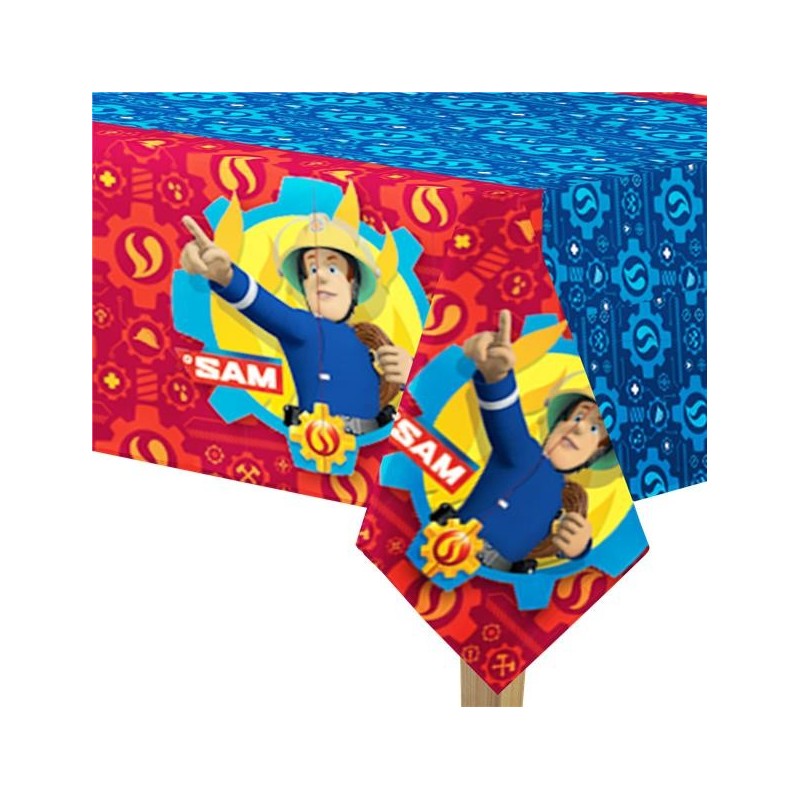 Nappe plastique Fireman Sam 120x180 cm