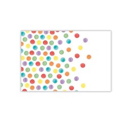 Colour Dots plastic tablecloth 120x180 cm